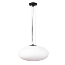 Pendul Zuma Omi metal,sticla,negru,alb,E27 - ZU-1180