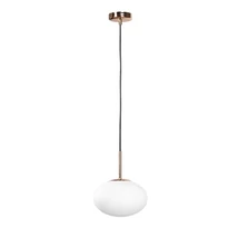 Pendul Zuma Omi metal,sticla,auriu,alb,G9 - ZU-1183