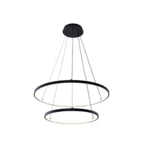 Pendul Zuma Breno metal,acril,negru,LED,3000K-4000K-6000K,50W,2000Lm - ZU-18140BK-2