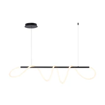 Pendul Zuma Balbo metal,acril,negru,alb,3000K-4000K-6000K,45W,3200Lm - ZU-20006PM-BK