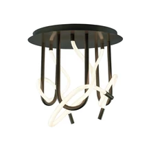 Plafoniera Zuma Balbo metal,acril,negru, alb,LED,3000K-4000K-6000K,45W,3850Lm - ZU-2023573-BK