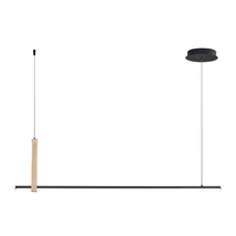 Pendul Zuma Claud metal,lemn,negru,maro,LED,3000K-4000K-6000K,20W,1000Lm - ZU-22806M-WOOD