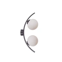 Aplica de perete Zuma Helix metal,sticla,negru,alb,E14 - ZU-5015
