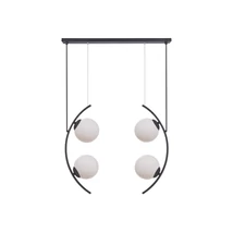 Pendul Zuma Helix metal,sticla,negru,alb,E14 - ZU-5016