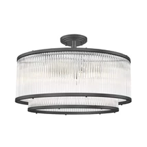 Plafoniera Zuma Sergio metal,sticla,negru,transparent,E14 - ZU-C0528-06H-P7AC