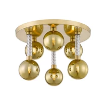 Plafoniera Zuma Mida metal,sticla,auriu,transparent,G9 - ZU-C0583-06D-2GHF