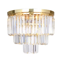 Plafoniera Zuma Amedeo metal, sticla,auriu,transparent,E27 - ZU-C17106-1
