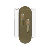 Aplica de perete Zuma Nira metal,sticla,auriu,transparent,E14 - ZU-MB3523-2-EGN