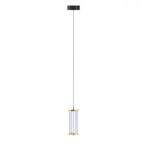 Pendul Zuma Cally metal,sticla,auriu, transparent,LED,3000K-6000K,7W,800Lm - ZU-MD3147-1A-3GT