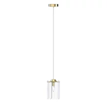 Pendul Zuma Nira metal,sticla,auriu,transparent,E14 - ZU-MD3523-1-EGN