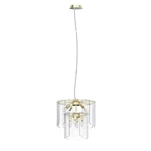 Pendul Zuma Nira metal,sticla,auriu,transparent,E14 - ZU-MD3523-8M-EGN