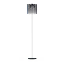 Lampadar Zuma Nira metal,sticla,negru,fumuriu,E14 - ZU-ML3523-3-EBCN