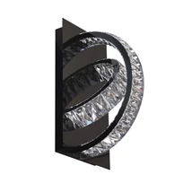 Aplica de perete Zuma Tula metal,cristale,negru,transparent,LED,3000K-6000K,10W,1150Lm - ZU-MX3274-2-3BCT
