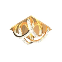 Plafoniera Zuma Tula metal,cristale,auriu,transparent,LED,3000K-6000K,23W,2700Lm - ZU-MX3274-4-3GT