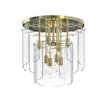 Plafoniera Zuma Nira metal,sticla,auriu,transparent,E14 - ZU-MX3523-8M-EGN
