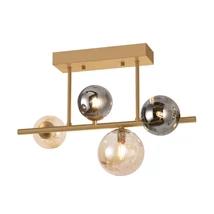 Plafoniera Zuma Villa metal,sticla,auriu,cihlimbar,fumuriu,G9 - ZU-MX5918-4-EGN