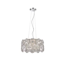 Pendul Zuma Davi metal,sticla,crom,transparent,G9 - ZU-P0534-05C-F4AC
