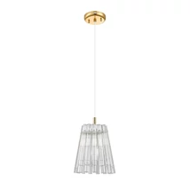 Pendul Zuma Bach metal,sticla,auriu ,transparent,E14 - ZU-P0547-01H-F9AC
