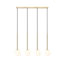 Pendul Zuma Arcturus metal,sticla,auriu,opal,G9 - ZU-P0574-04D-F7AA