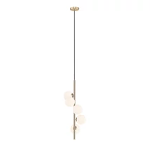 Pendul Zuma Arcturus metal,sticla,auriu,opal,G9 - ZU-P0574-05E-F7AA