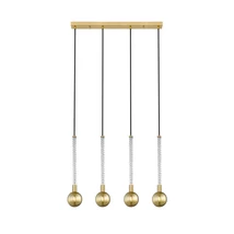 Pendul Zuma Mida metal,sticla,auriu,transparent,G9 - ZU-P0583-04A-2GHF