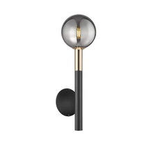 Aplica de perete Zuma Arcturus metal,sticla,negru,fumuriu,G9 - ZU-W0574-01B-SDFZ