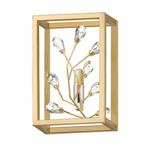Aplica de perete Zuma Spring metal, cristale,auriu,transparent,G9 - ZU-W0578-01A-B5V7