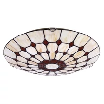 Plafoniera Rabalux MARVEL E27 metal bronz cu abajur sticla tiffany coloratstil clasic IP20 - 8091