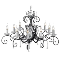 AMARILLI - Elstead - ELS-AML10-BLK-SILVER - Candelabru