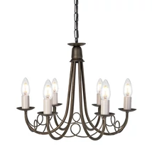 MINSTER - Elstead - ELS-MN6-BLK-GOLD - Candelabru