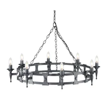 SAXON - Elstead - ELS-SAX8-BLK-SIL - Candelabru