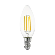 Bec lumanare Eglo E14-LED 4W 2700K 470lm abajur sticla transparent | 110015