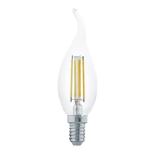 Bec filament Eglo E14-LED 4W 2700K 350lm abajur sticla transparent | 110017