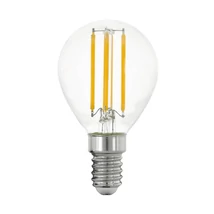 Bec MiniGlob Eglo E14-LED 4W 2700K 470lm abajur sticla transparent | 110019