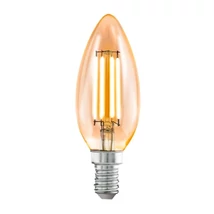 Bec lumanare Eglo E14-LED 4W 2200K 270lm abajur sticla chihlimbar | 110058