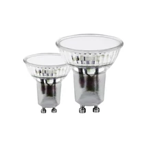 Set becuri Eglo GU10-LED 2x 4,6W 4000K 400lm abajur sticla satinat | 110145