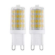 Set becuri Eglo G9-LED 2x 3W 3000K 320lm abajur plastic transparent | 110154