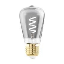 Bec dimabil Eglo E27-LED 4W 2000K 100lm abajur sticla transparent negrucios | 110196