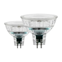 Set becuri Eglo MR16-LED 2x 4,5W 2700K 350lm abajur sticla transparent | 12247