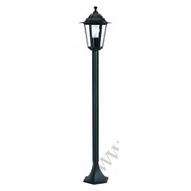 Stalp exterior Eglo LATERNA 4, dulie E27, nu contine becul, IP44, baza din aluminiu negru, abajur sticla transparent | Eglo-22144