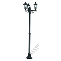 Stalp exterior Eglo LATERNA 4, dulie E27, nu contine becul, IP44, baza din aluminiu negru, abajur sticla transparent | Eglo-22145