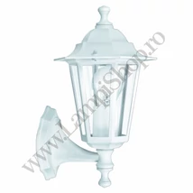 Aplica exterior Eglo LATERNA 5, dulie E27, nu contine becul, IP44, baza din aluminiu alb, abajur sticla transparent | Eglo-22463