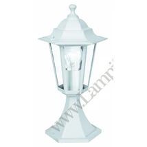 Stalp exterior Eglo LATERNA 5, dulie E27, nu contine becul, IP44, baza din aluminiu alb, abajur sticla transparent | Eglo-22466