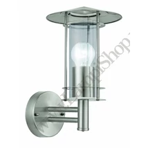 Aplica exterior Eglo LISIO, dulie E27, nu contine becul, IP44, baza din otel otel inoxabil, abajur sticla transparent | Eglo-30184