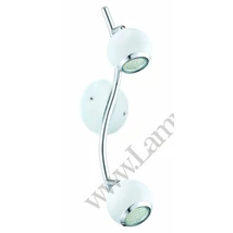 Spot Eglo BIMEDA, dulie GU10-LED, contine becul, IP20, baza din otel alb-crom | Eglo-31002