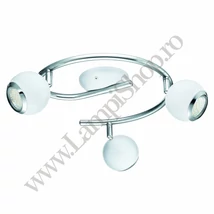 Spot Eglo BIMEDA, dulie GU10-LED, contine becul, IP20, baza din otel alb-crom | Eglo-31003
