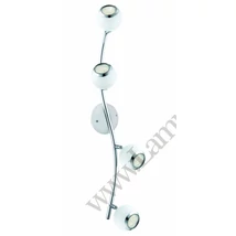 Spot Eglo BIMEDA, dulie GU10-LED, contine becul, IP20, baza din otel alb-crom | Eglo-31004
