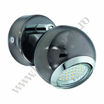 Spot Eglo BIMEDA, dulie GU10-LED, contine becul, IP20, baza din otel nichel negru-crom | Eglo-31005