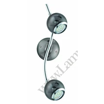 Spot Eglo BIMEDA, dulie GU10-LED, contine becul, IP20, baza din otel nichel negru-crom | Eglo-31006