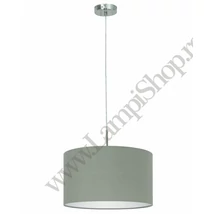 Pendul Eglo PASTERI, dulie E27, nu contine becul, IP20, baza din otel nichel satinat, abajur textil taupe | Eglo-31572